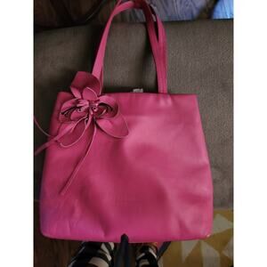 Paolo Masi Purse Pink Leather With Flower
